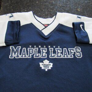 Nike Vintage 90s NHL Toronto Maple Leafs Hockey Jersey Youth Size 5 Blue White